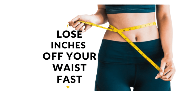 Inches waist lose off