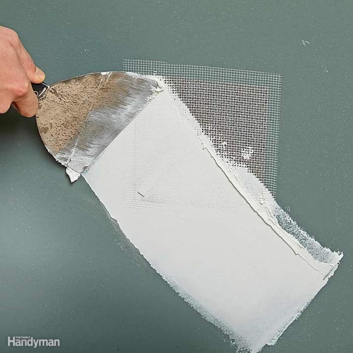 Drywall patching tips walls use repair holes patches can midsize stick familyhandyman do