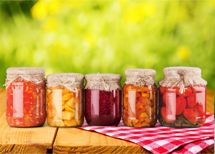 Vegetables preserving canning without