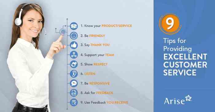 Customer excellent providing tips service care