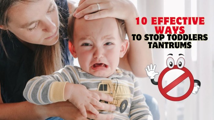 Tantrums toddler deal children infographic